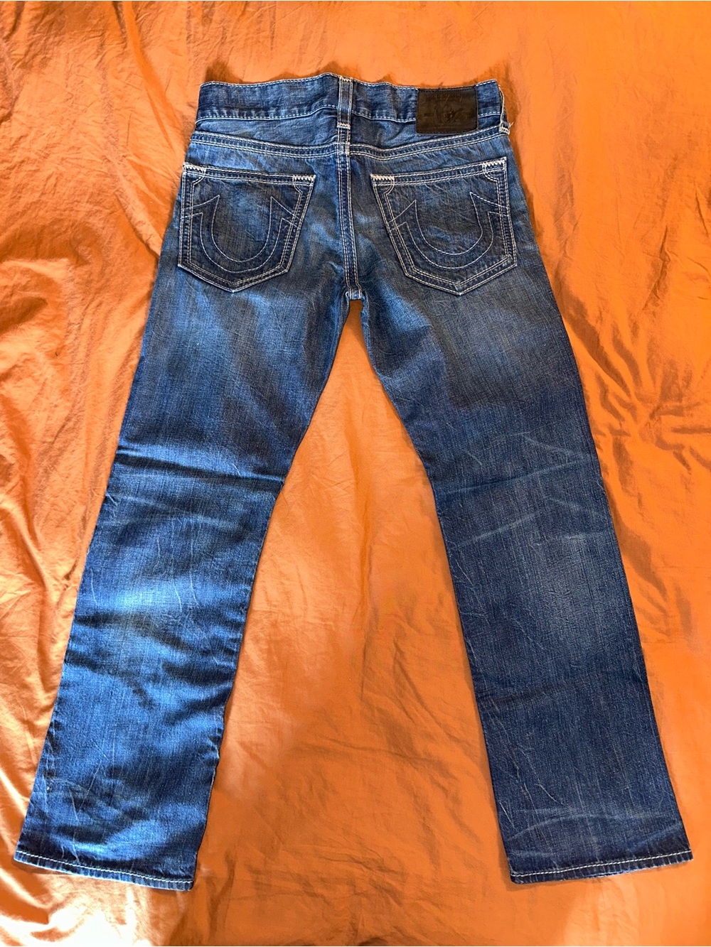 True Religion BOBBY BIG QT Men's Dark Blue Straight Jeans